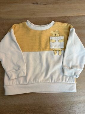 Disney Baby Winnie the Pooh Colorblock Ribbed Sweatshirt 24M